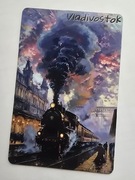 Magnes na lodówkę Władywostok Kamczatka Rosja Syberia Pociąg Lokomotywa(34)