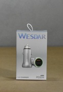 Szybka ładowarka samochodowa Wesdar 20W USB-A i typ C