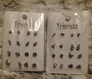 Mega duży zestaw kolczyki zestaw po 16 par Trendz 