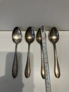 łyżeczki deserowe 3szt 139mm w srebrze "kostka" WELLNER 40 10