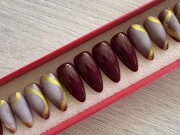 Ręcznie malowane sztuczne paznokcie,press on nails