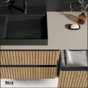 Szafka wisząca pod umywalkę/blat Roca Style dąb hamilton 60 i 80 cm