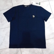 Granatowy męski t-shirt bawełniany Karl Lagerfeld w rozmiarze XL