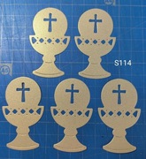 SCRAPKI KRAKÓW KOMUNIA kielich 5 szt. złote