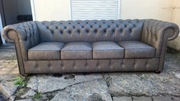 Chesterfield Classic kanapa 4-os skóra naturalna 