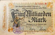 + Niemcy + Saulgau + 5.000.000.000  Marek + 1923 + Rzadkosc ! 