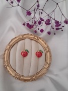 Kolczyki owoce brzoskwinie stal chirurgiczna 