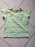 116-122 koszulka top t-shirt dziewczęca letnia bawełniana z krótkim rękawem