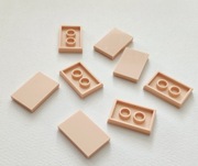 Klocek płaski 3x2x1 light nougat - 80 szt.