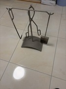 Zestaw akcesoriów do kominków kolor srebrny