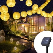 Girlanda solarna ogrodowa ozdobna 40 LED Lampiony