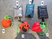 Torba worek składany na zakupy do torebki MIX WZORÓW