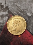 5 rubli 1907r moneta stara carska Rosja wykopki po