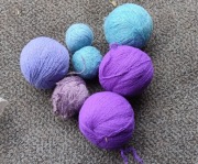 * Akryl lub Anilana * Mix Niebieski - Fiolet * 333 gram