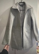 szary elegancki płaszcz płaszczyk