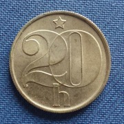 Moneta Czechosłowacja 20 Halerzy 1985
