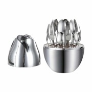 Zestaw sztućców 24 el ROSA BELLA stal nierdzewna włoski design komplet