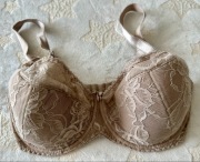 Biustonosz Nipplex beżowy koronkowy elegancki 65I