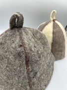 Czapka do sauny, 100 % wełna owcza,zestaw z 2 SZTUK!