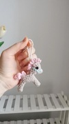 Konik na szydełku, zawieszka, brelok handmade, dekoracja 