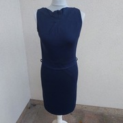 Sukienka Mohito midi granatowa klasyczna elegancka wizytowa rozm. M