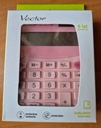 Kalkulator VECTOR VC-812 PK różowy pastelowy