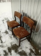 Krzesła PRL bumerang 2 sztuki