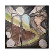 Obraz olejny o wymiarach 100x100