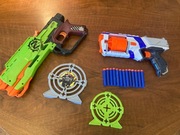 PISTOLET NERF ELITE STRONGARM + STRZAŁKI + TARCZE + GRATIS