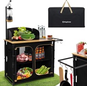 KingCamp składana kuchnia kempingowa ze zlewem
