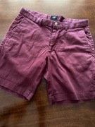 Spodnie męskie H&M krótkie bordo 170/80A z kieszeniami