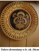 Ozdoby ścienne-talerze z drewna,Obrazy skóra naturalna,rama gips