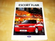 Prospekt Ford Escort Flair 1992 brzydka okładka