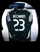 M) BECKHAM REAL MADRYT 06/07 LIGA MISTRZÓW KOSZULKA z DŁUGIM RĘKAWEM CZARNA