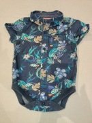 M&S body koszula 3-6 m-cy 68, kwiaty kołnierzyk 