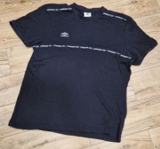 Czarny T-shirt Umbro Taped Tech z krótkim rękawem xl