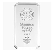 Sztabka srebra 250 g mennica polska
