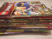 Zestaw ok 35 gazetek Ninga go i Star Wars bez ludzików, plakatów i kart 