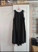 Elegancka sukienka mała czarna z lejącego materiału H&M r. S 36
