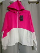 „Under Armour Woven Full-Zip Jacket różowa crop nowa z metką S/M