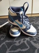 Nike Dunk High Light Bone Diffused Blue 