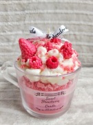 Świeca sojowa owocowa | Handmade | Ozdobna świeca w szkle | Prezent