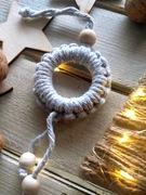 Ozdoba świąteczna w stylu Boho, eko bombka 035