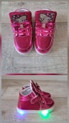 Buty, botki dziewczęce świecące LED - Hello Kitty rozm 25