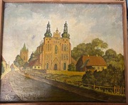 Obraz Tadeusz Tarnowski "Katedra we Włocławku" widok z 1860 r.