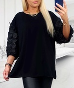 Bluzka bawełniana z koronką 