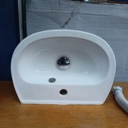 Umywalka Biała używana+ Korek Automatyczny, Syfon Uniwersalny