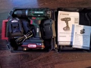 WIERTARKO-WKRĘTARKA AKUMULATOROWA PARKSIDE ZESTAW 2Ah ŁADOWARKA adapter