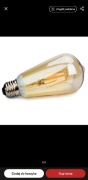 Zarówki e27 Edison led st64, ściemnialna 4W ciepła barwa