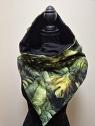 Chusta damska zimowa chusta na zimę zamotaniec szalik dwustronna bawełnianz